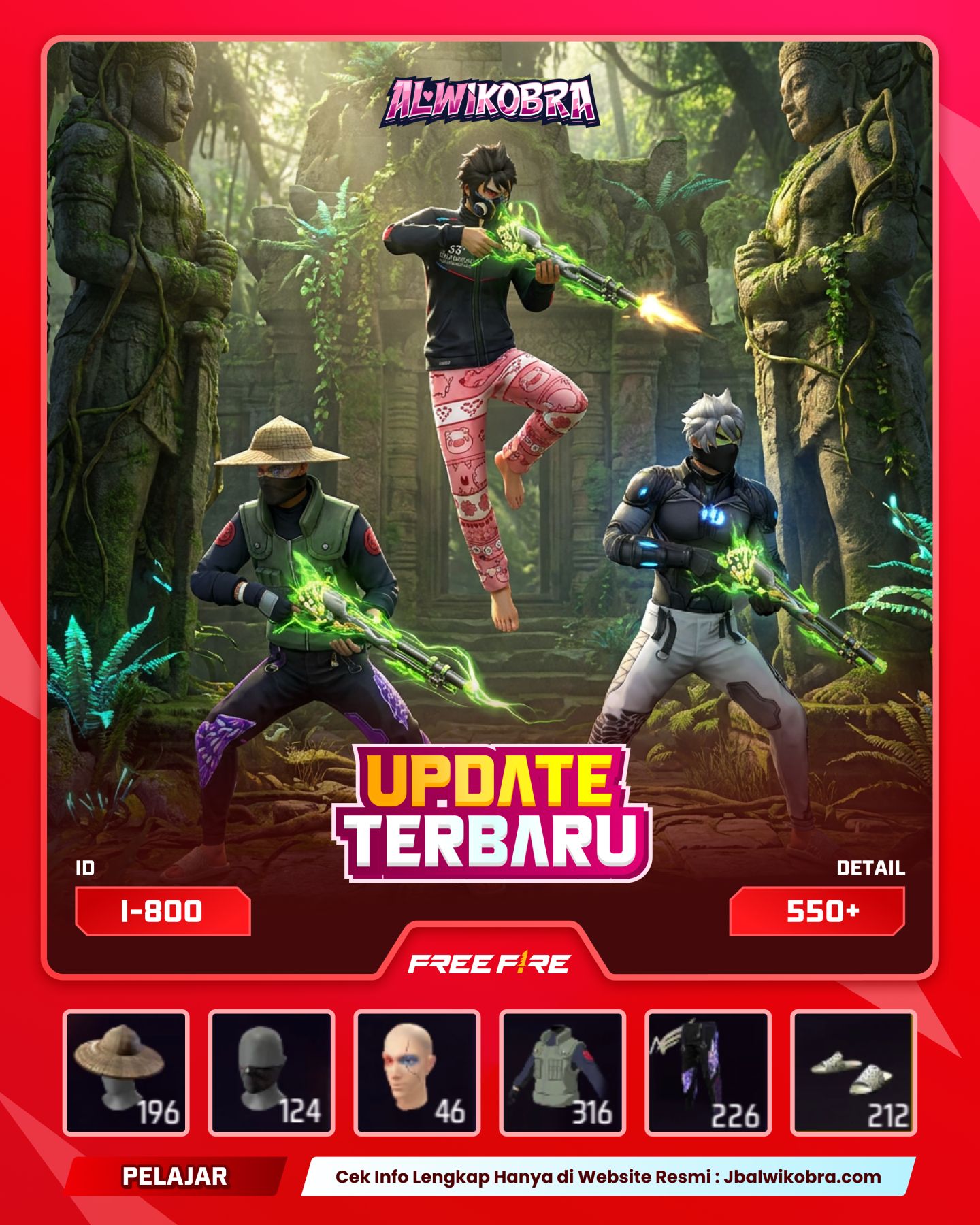 FREE FIRE 800 I