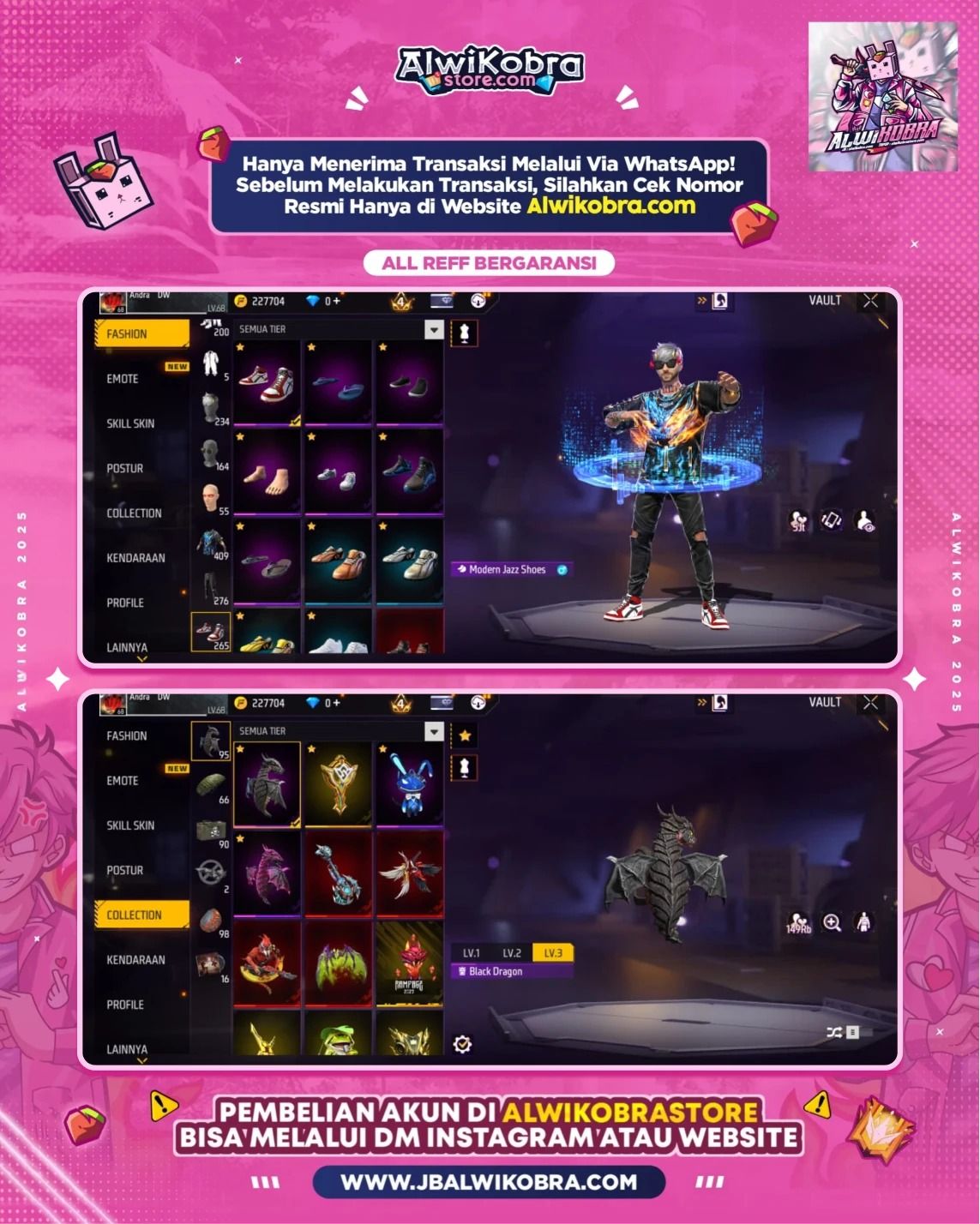 FREE FIRE RENTAL 16 8