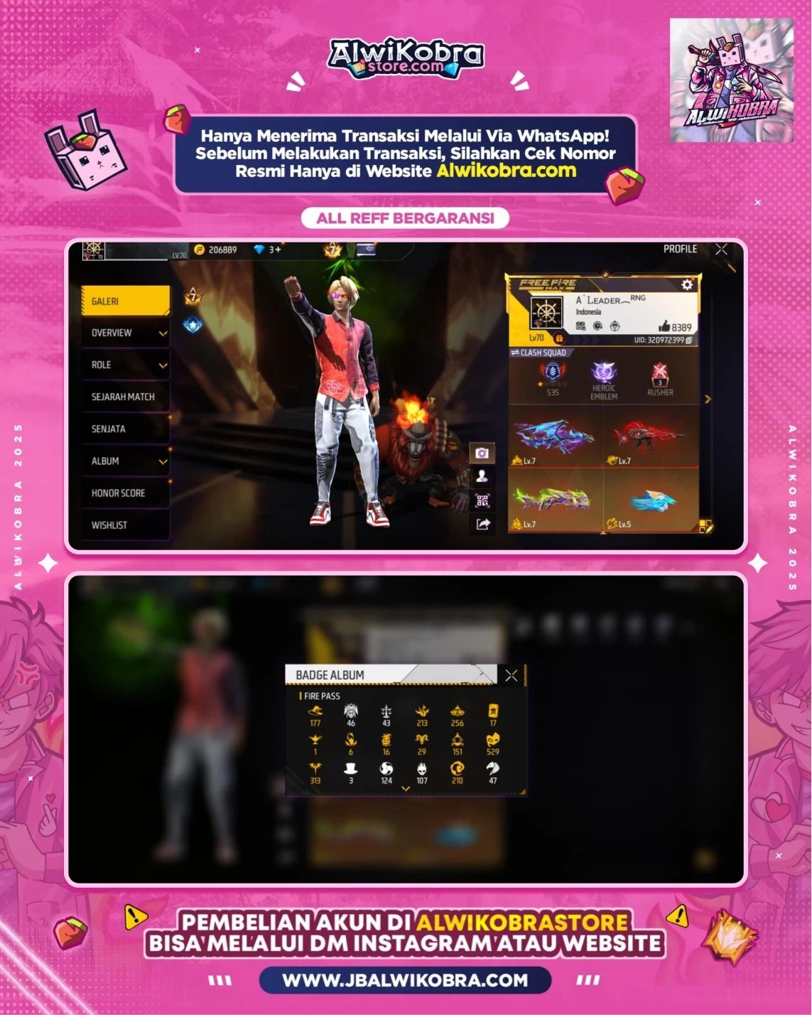 FREE FIRE RENTAL 20 4