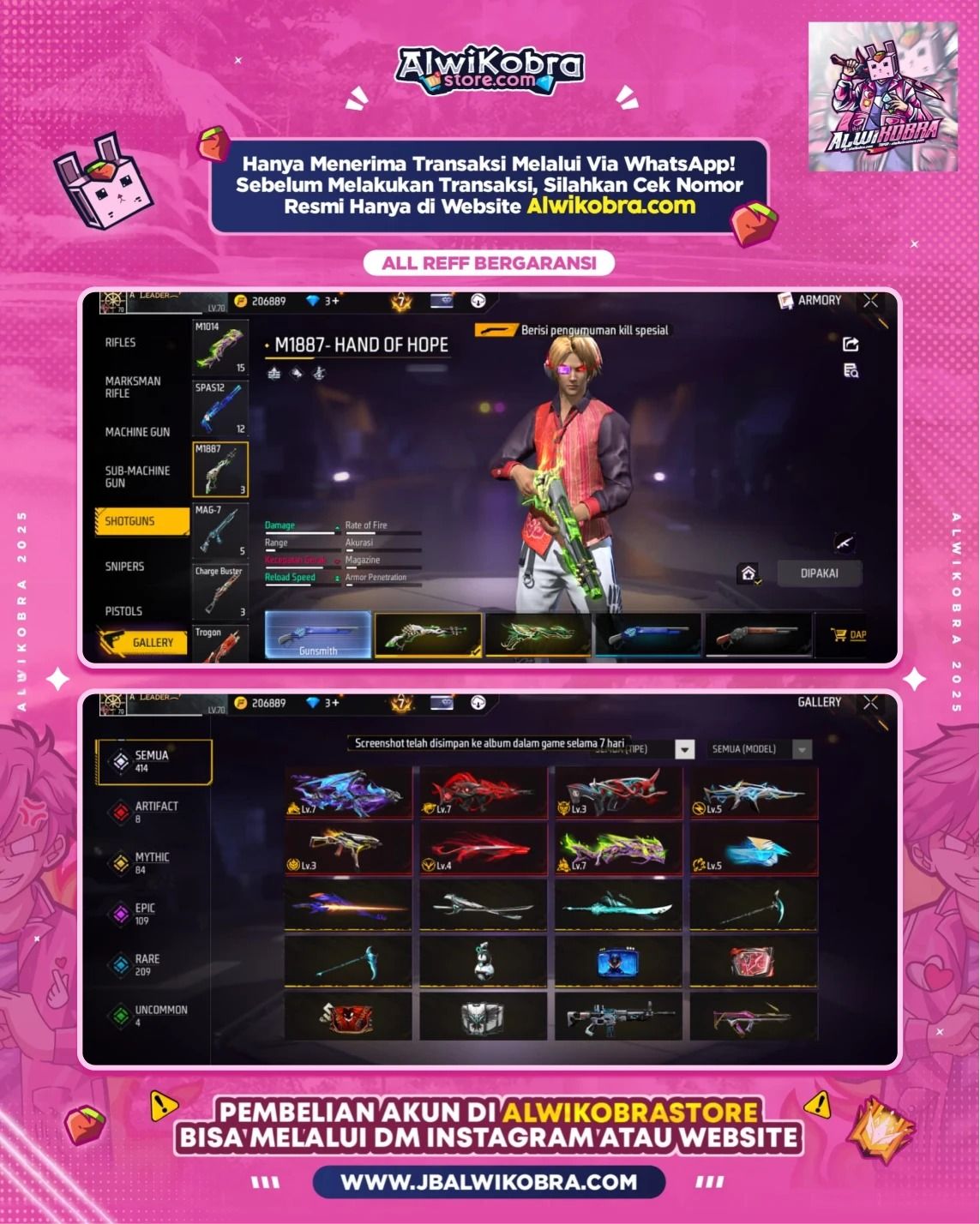 FREE FIRE RENTAL 20 5