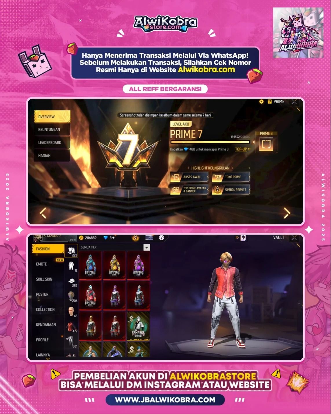 FREE FIRE RENTAL 20 6