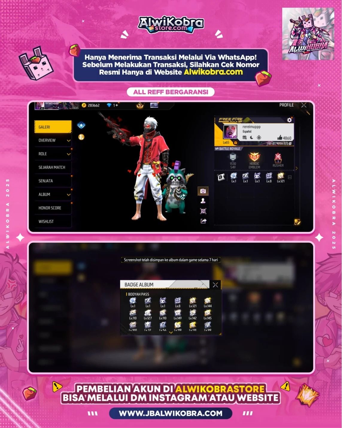 FREE FIRE RENTAL 21 3