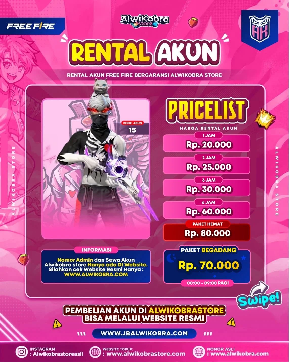 FREE FIRE RENTAL 15