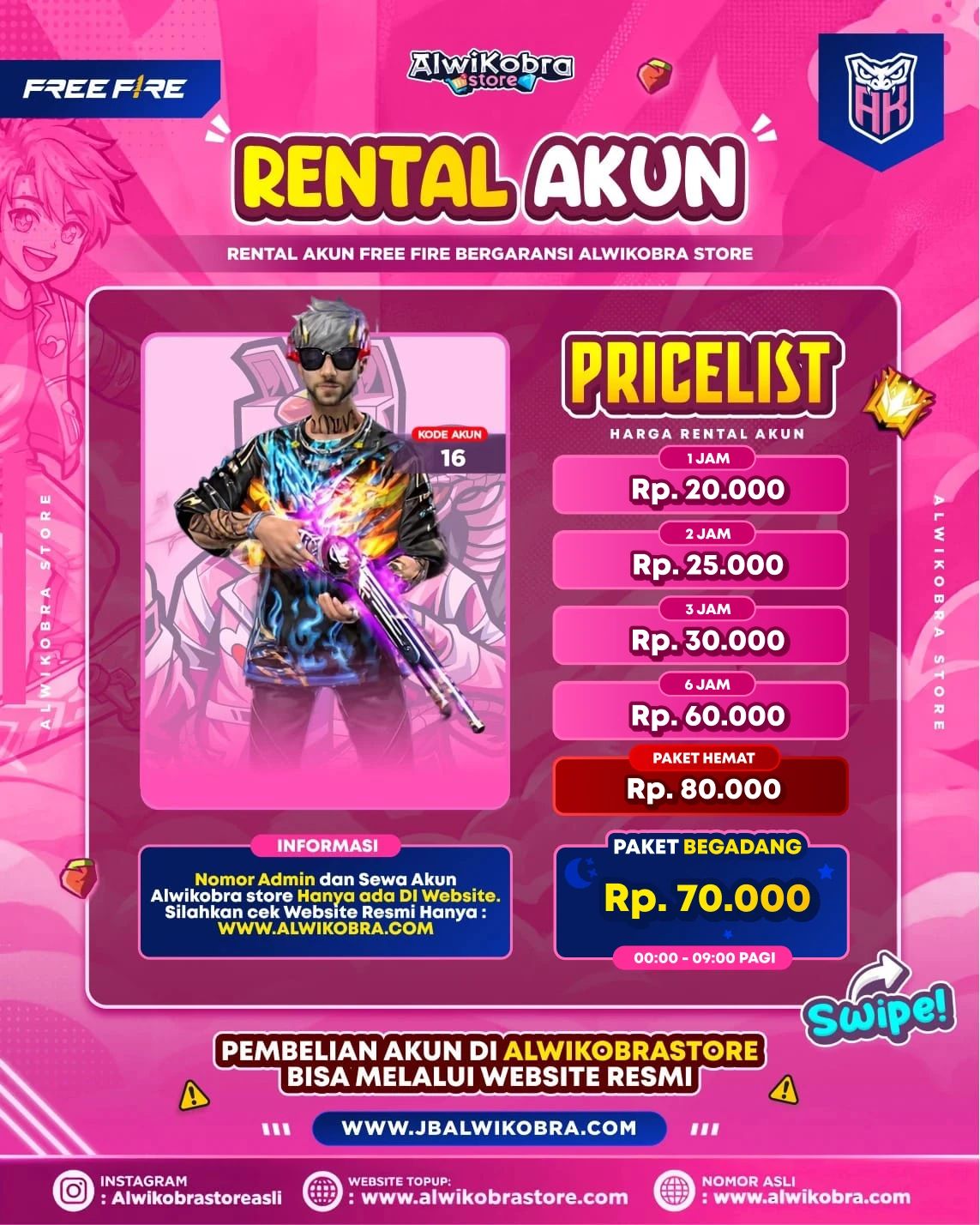 FREE FIRE RENTAL 16