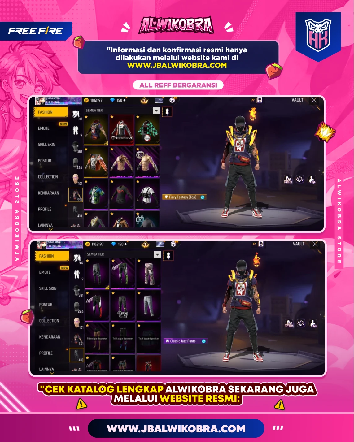 FREE FIRE RENTAL 22 7