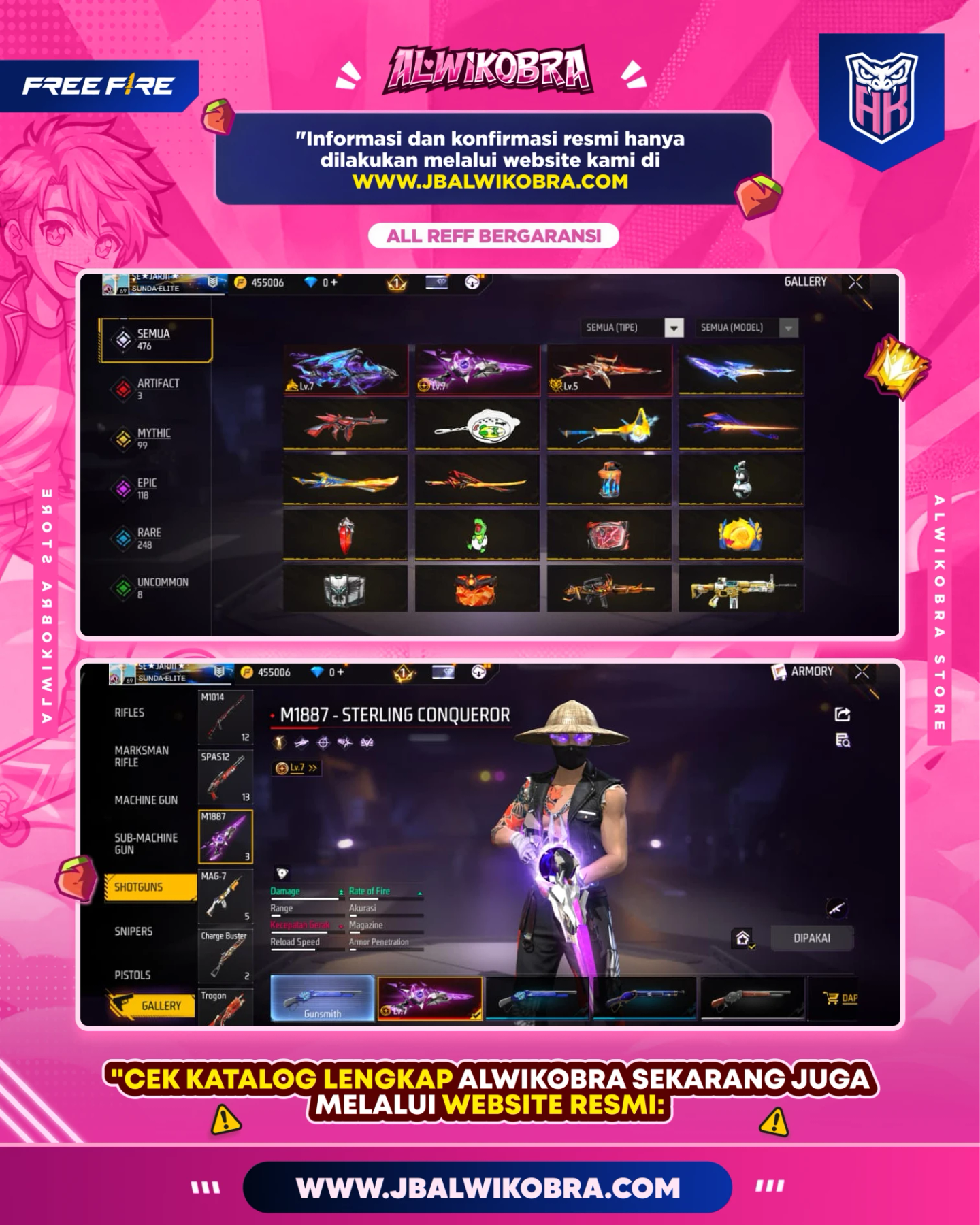 FREE FIRE RENTAL 24 8