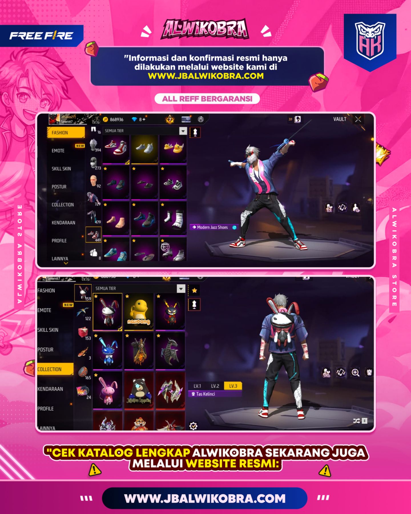 FREE FIRE RENTAL 27 7