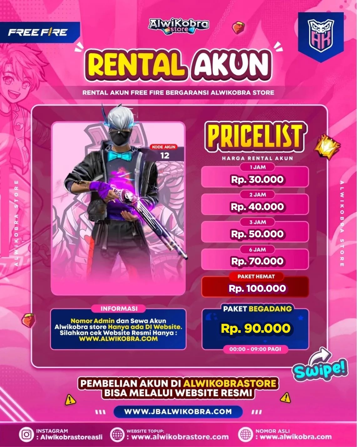 FREE FIRE RENTAL 12