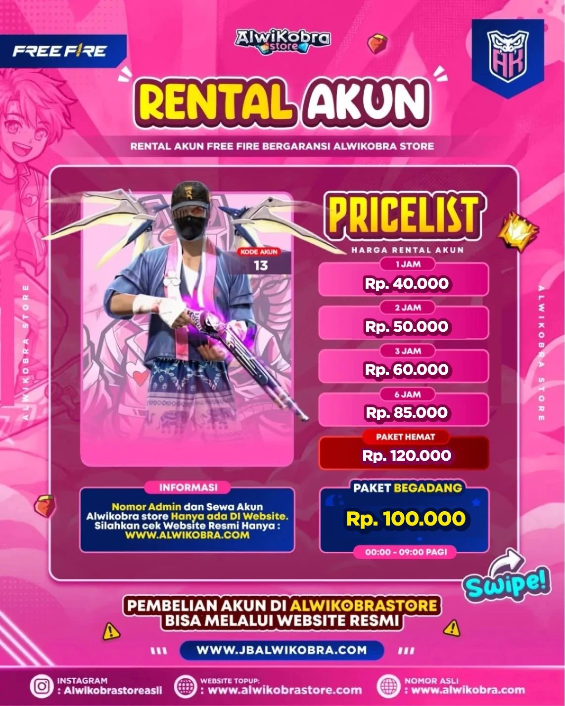 FREE FIRE RENTAL 13