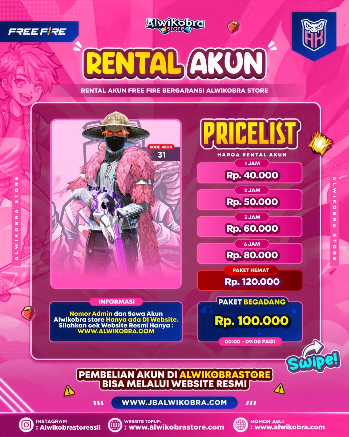 FREE FIRE RENTAL 31