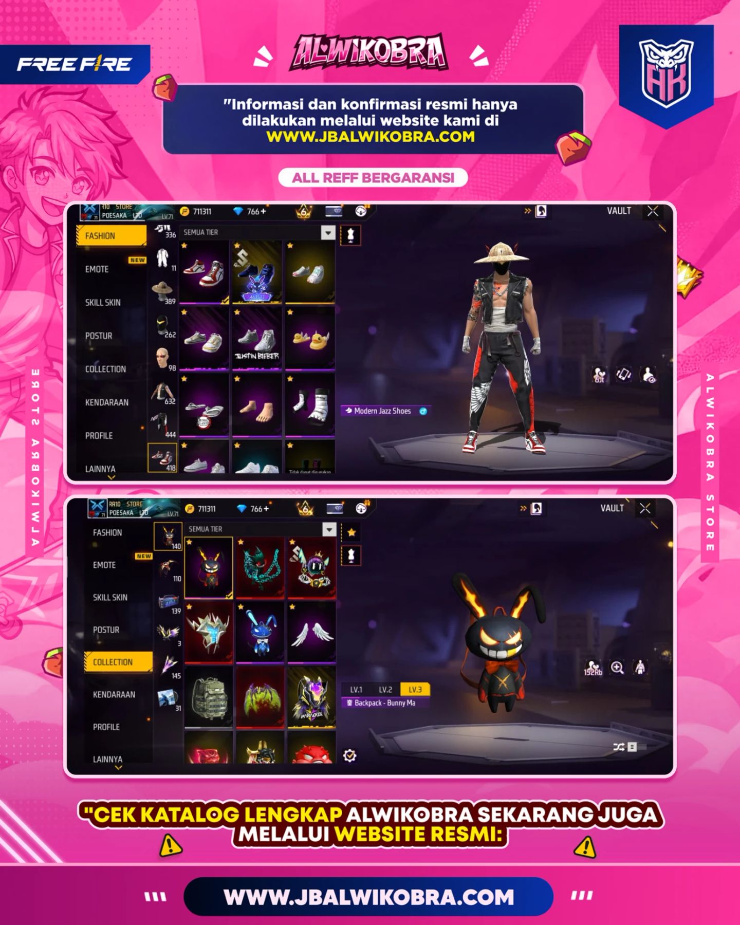 FREE FIRE RENTAL 33 7