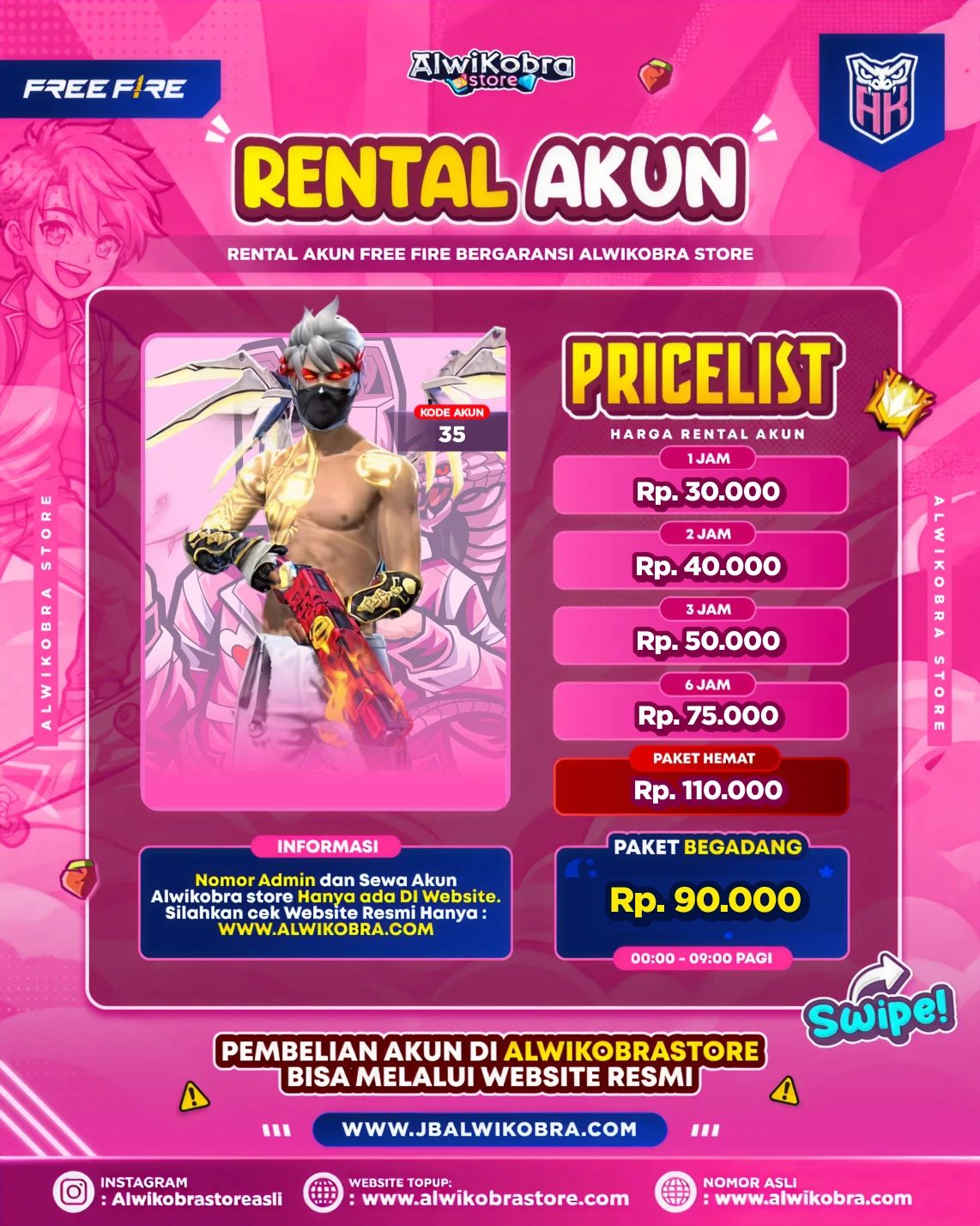 FREE FIRE RENTAL 35