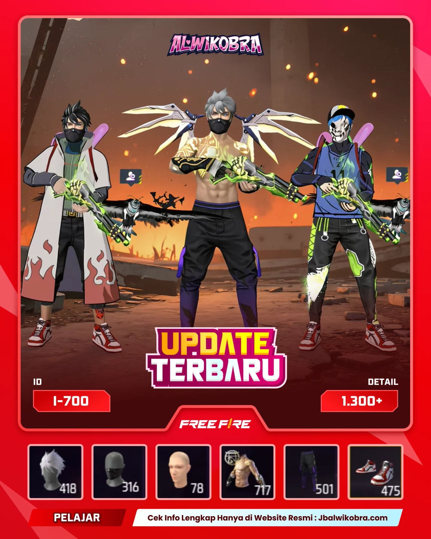 FREE FIRE 700 i