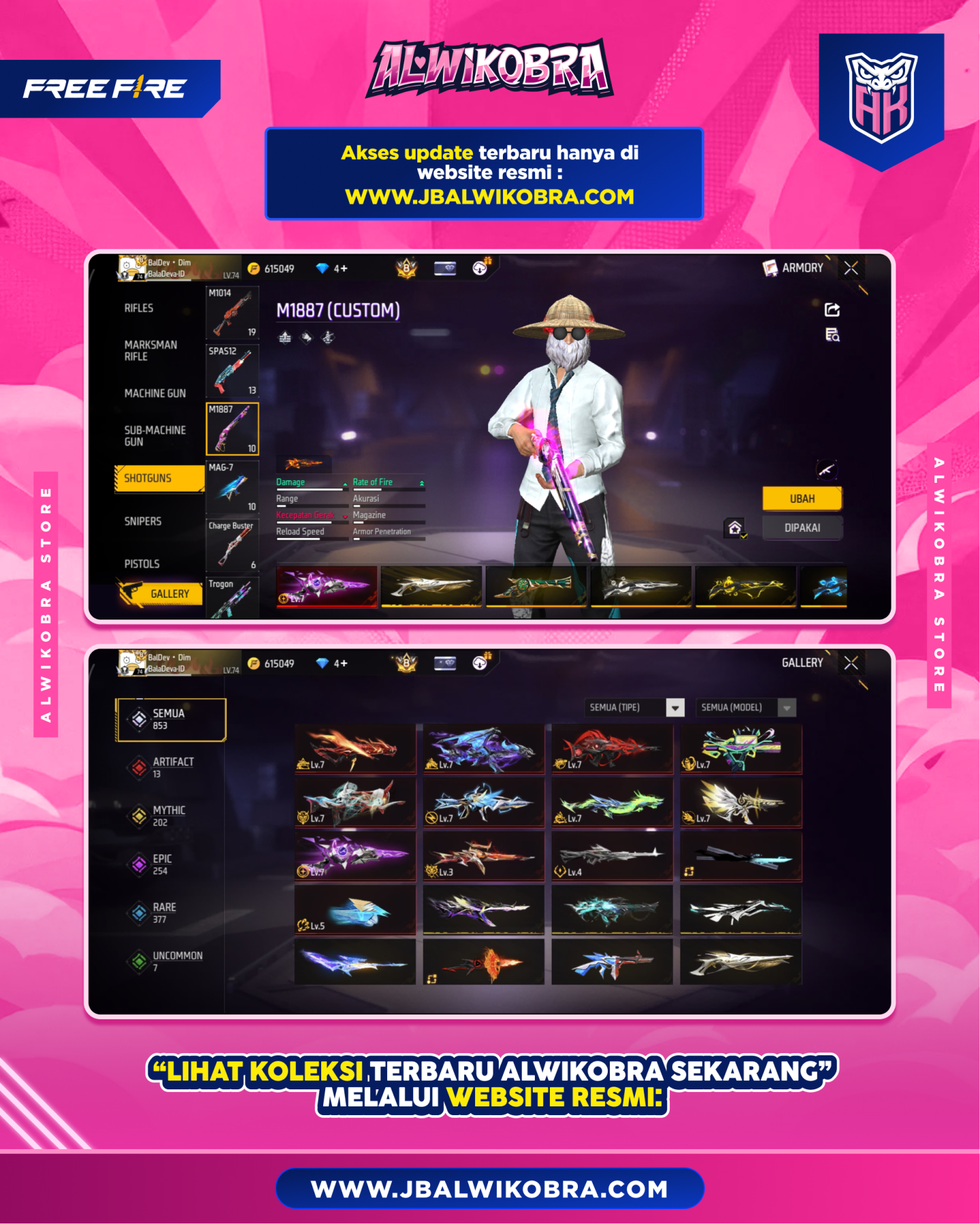 FREE FIRE 725 I 8